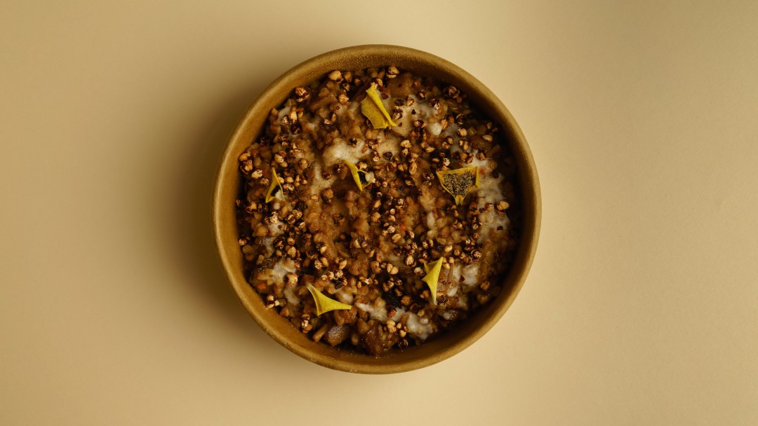 Гречотто с сезонными грибами