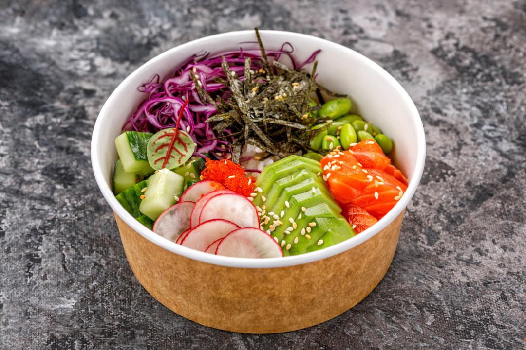 Поке с лососем