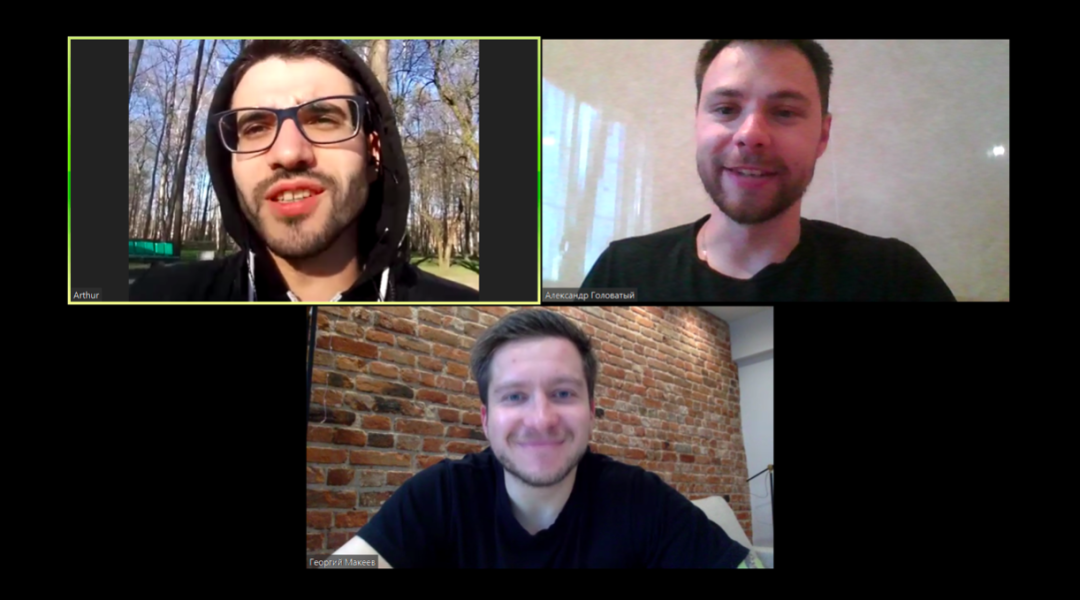 Команда проекта «Путь к победе»: Артур Ахмедов, Александр Головатый, Георгий Макеев