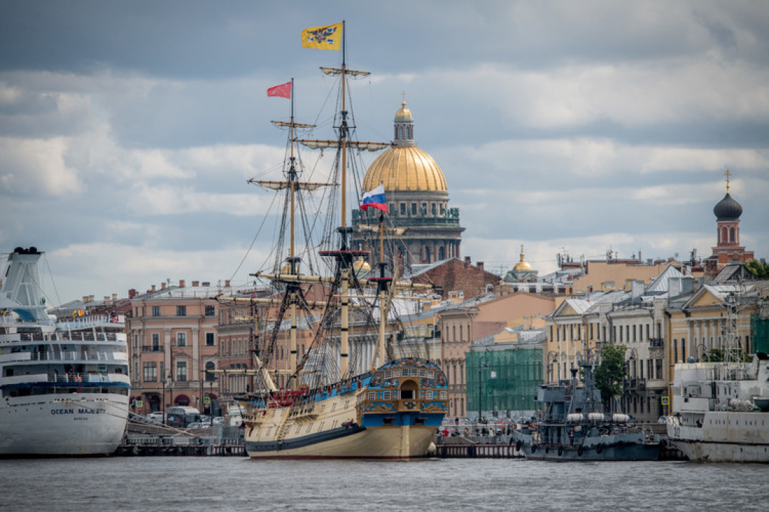 5 июля 2019 «Полтава» пришвартовалась на Английской набережной