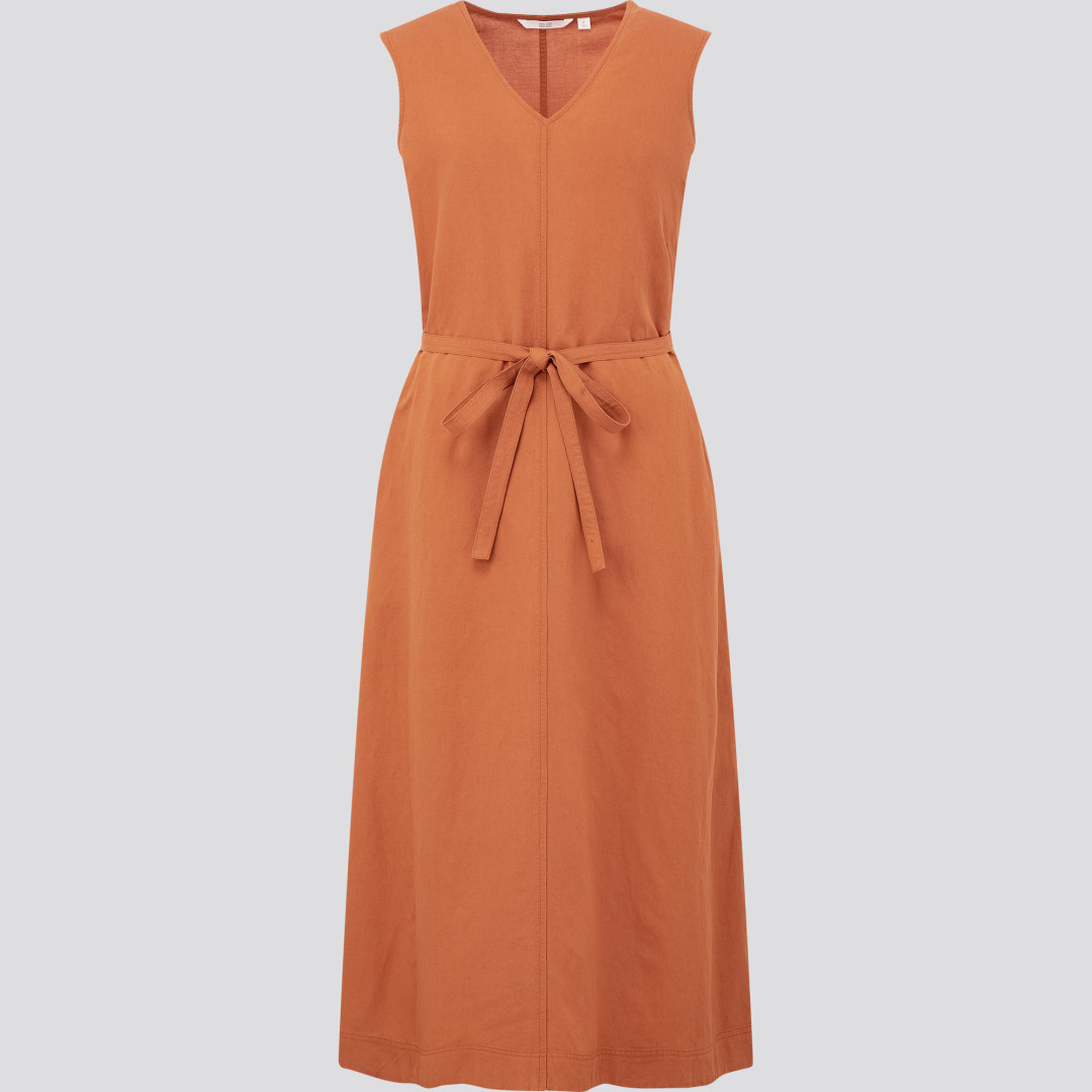 ПЛАТЬЕ ИЗ ВИСКОЗЫ И ЛЬНА