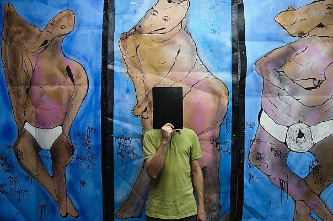 Максим Има в галерее «Протвор» в 2010 году