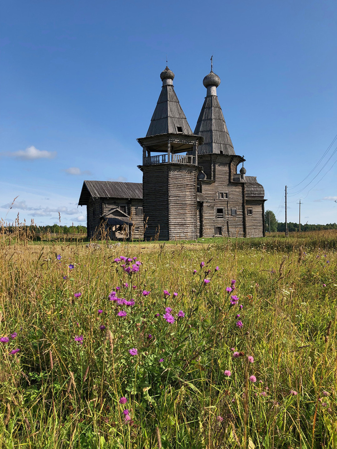 Деревянная церковь Иоанна Златоуста Саунинского погоста