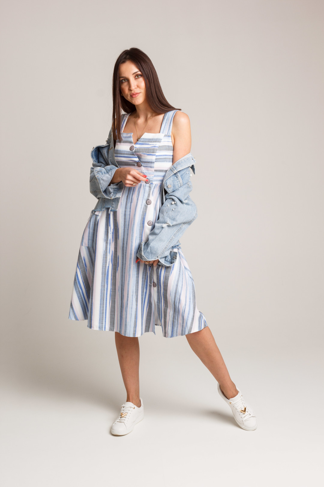 Сарафан, 6100 рублей, джинсовка, 4500 рублей