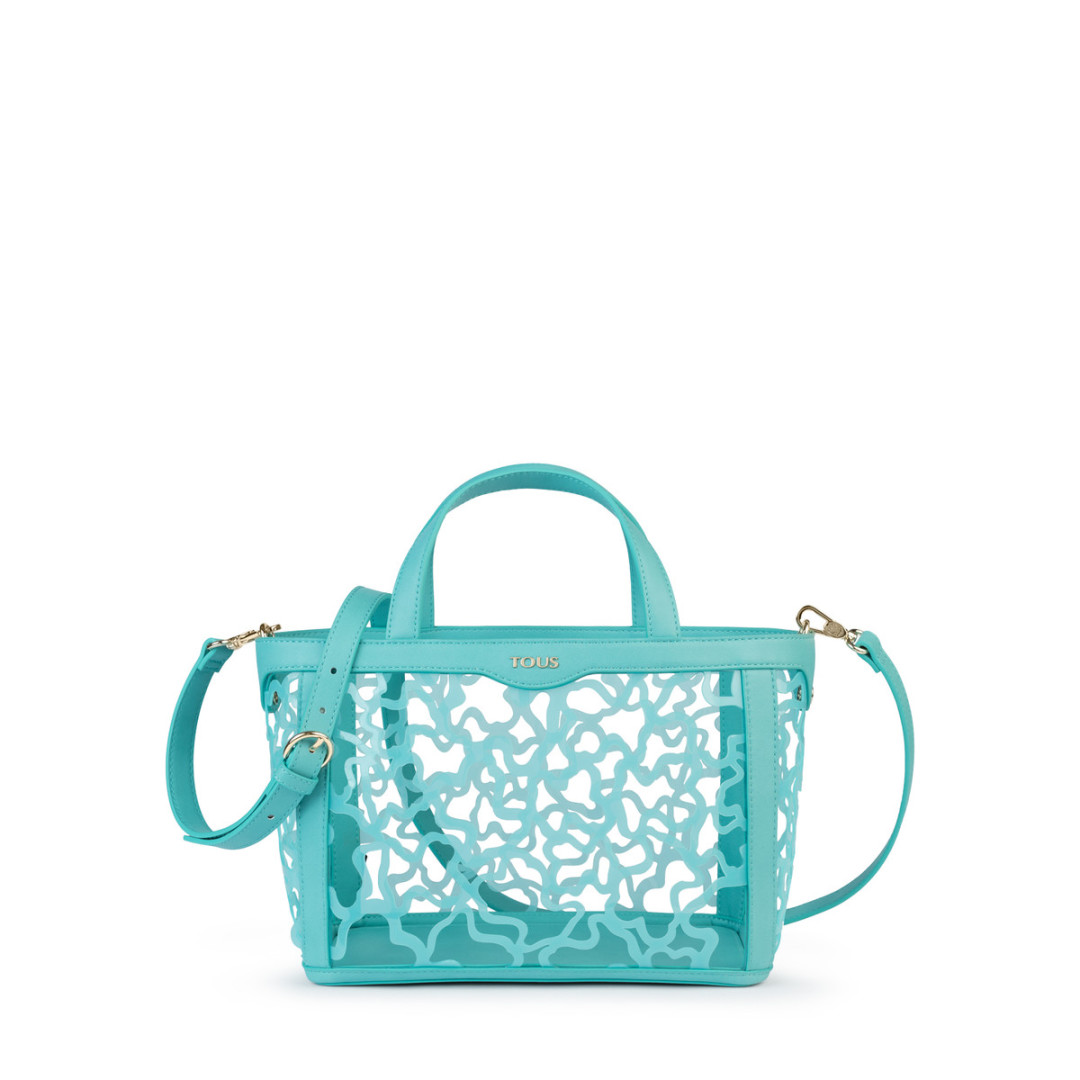 Маленькая сумка-тоут Kaos Shock из винила цвета мяты. 6 350 руб. (было 12 700 руб.)