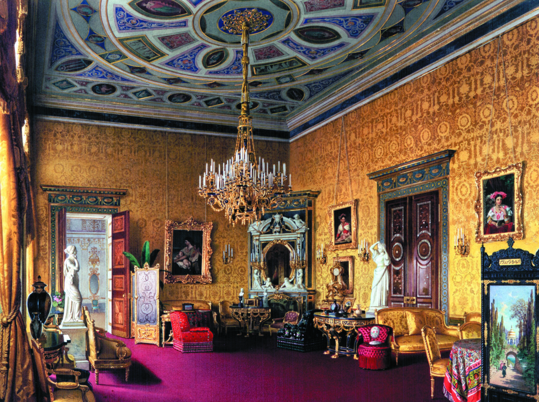 Луиджи Премацци. Лионский зал (Желтая гостиная) в Большом Царскосельском дворце, 1878