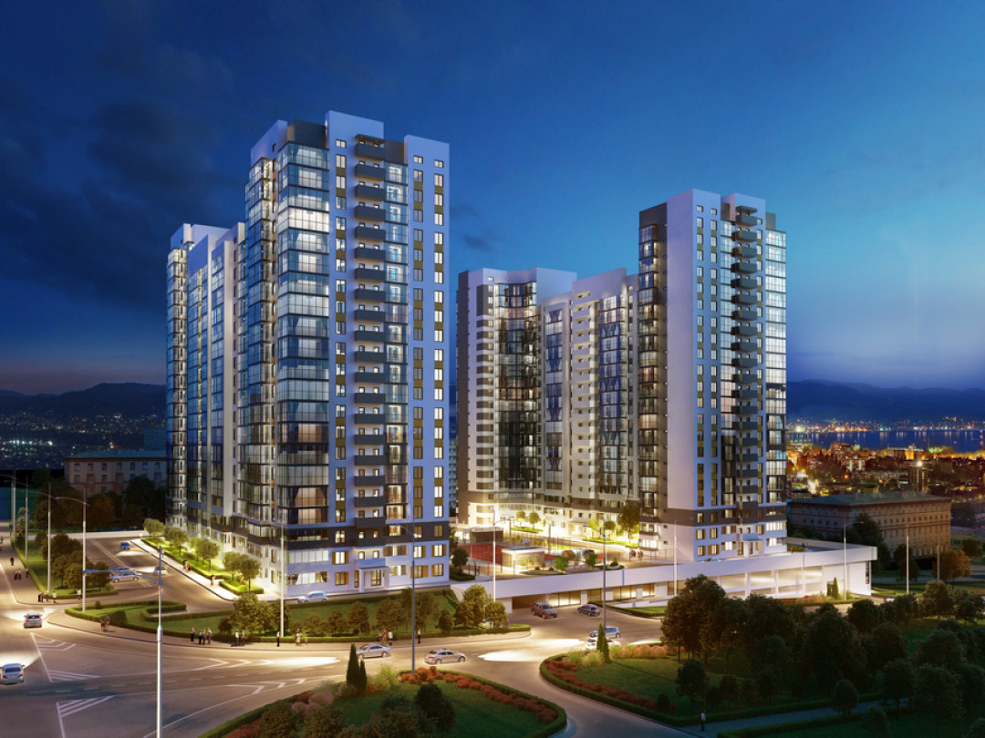 На фото: ЖК Аврора г. Новороссийск