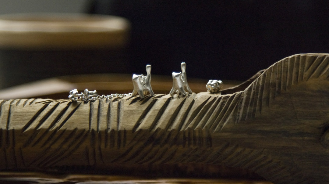 Серьги из коллекции "Вятка"