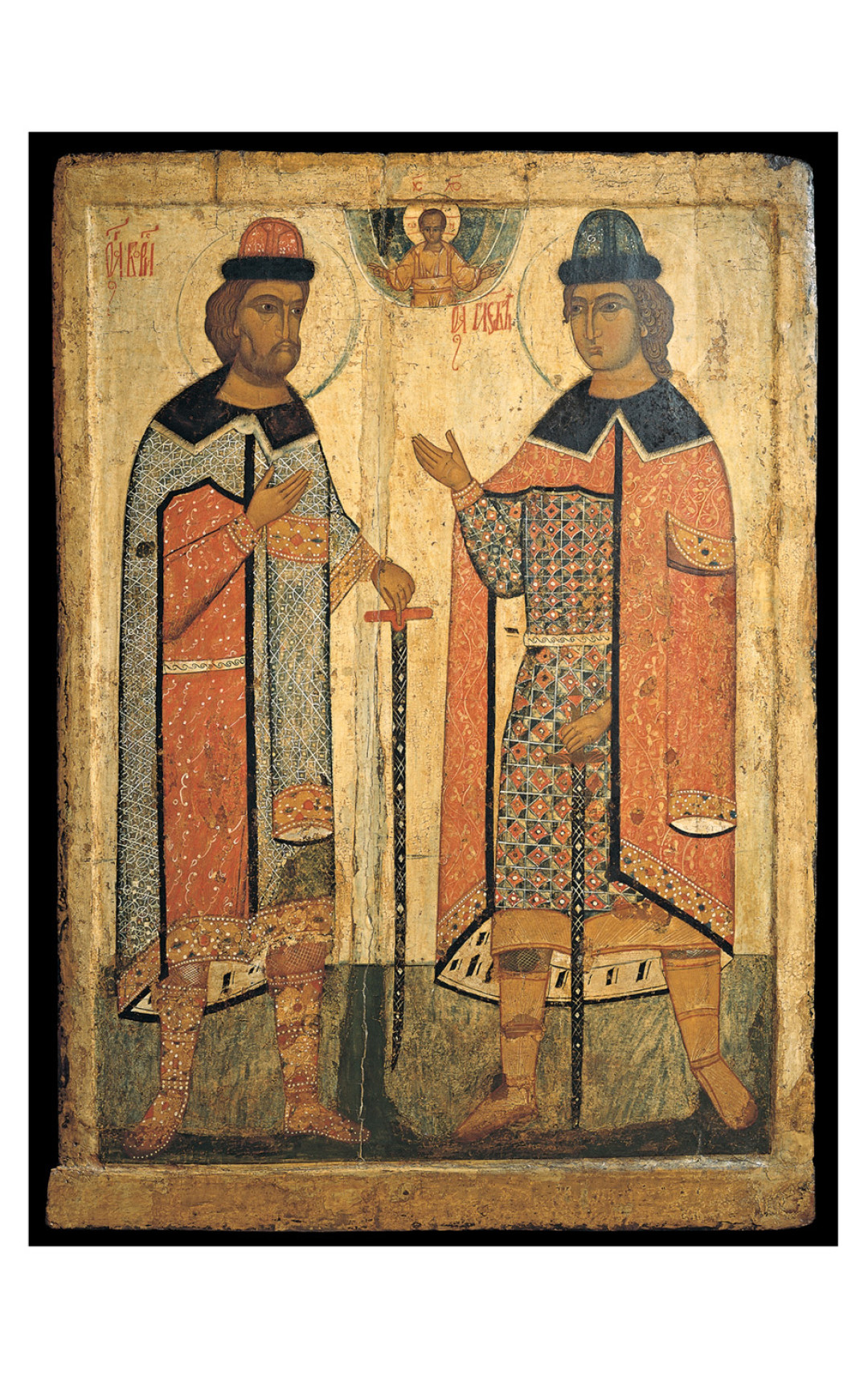 Икона, Святые Борис и Глеб, XVI в.