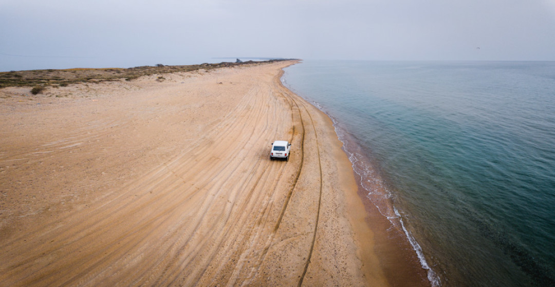 На фото: Анапа, Бугазская коса