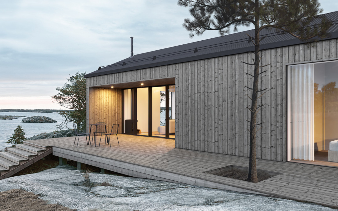 Быстровозводимый (и быстрораскупаемый!) каркасный дом Delo Design может быть одно- и двухэтажным (66 м2 и 120 м2) и обойдется от 3 до 8 миллионов