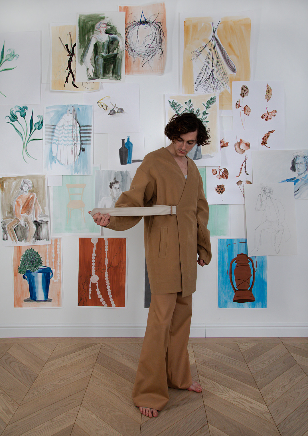 Плащ из хлопкового денима с ассиметричной застежкой House Of Leo, ул. Гражданская, 16