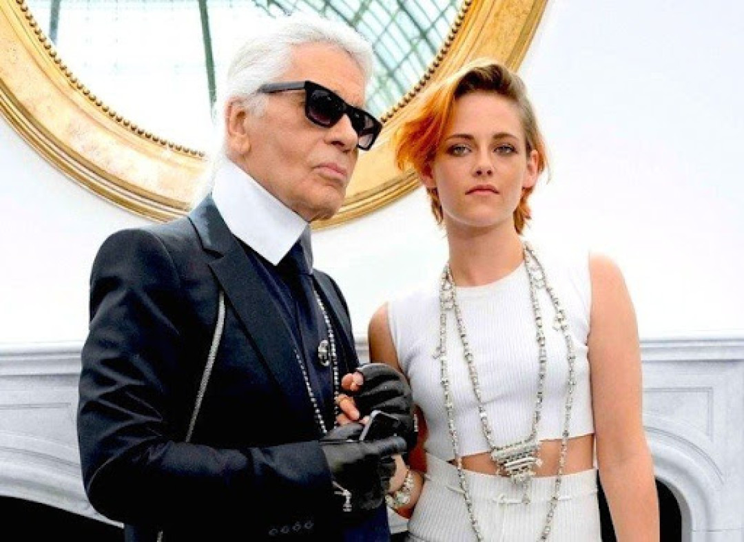 Карл Лагерфельд и Кристен Стюарт