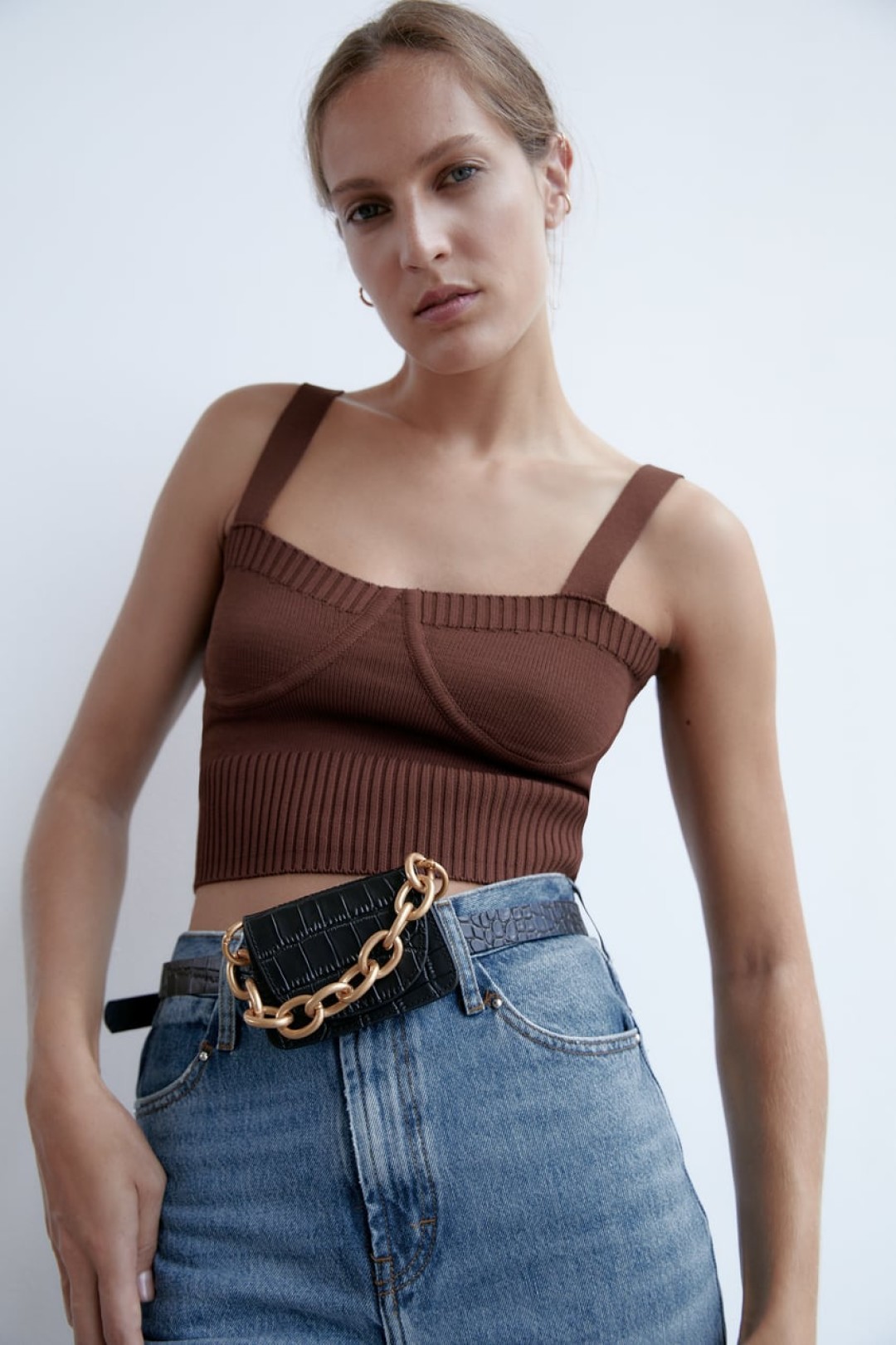 Поясная сумка с цепью Zara