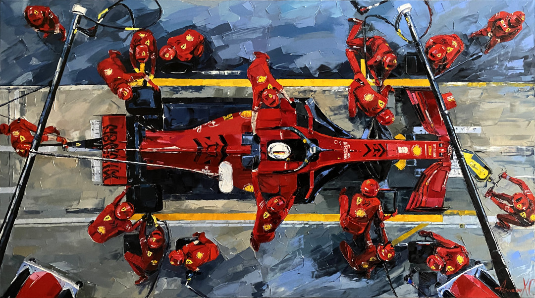 Аделина Хаджи-Саввопуло. 1000-й пит-стоп Ferrari (Москва)