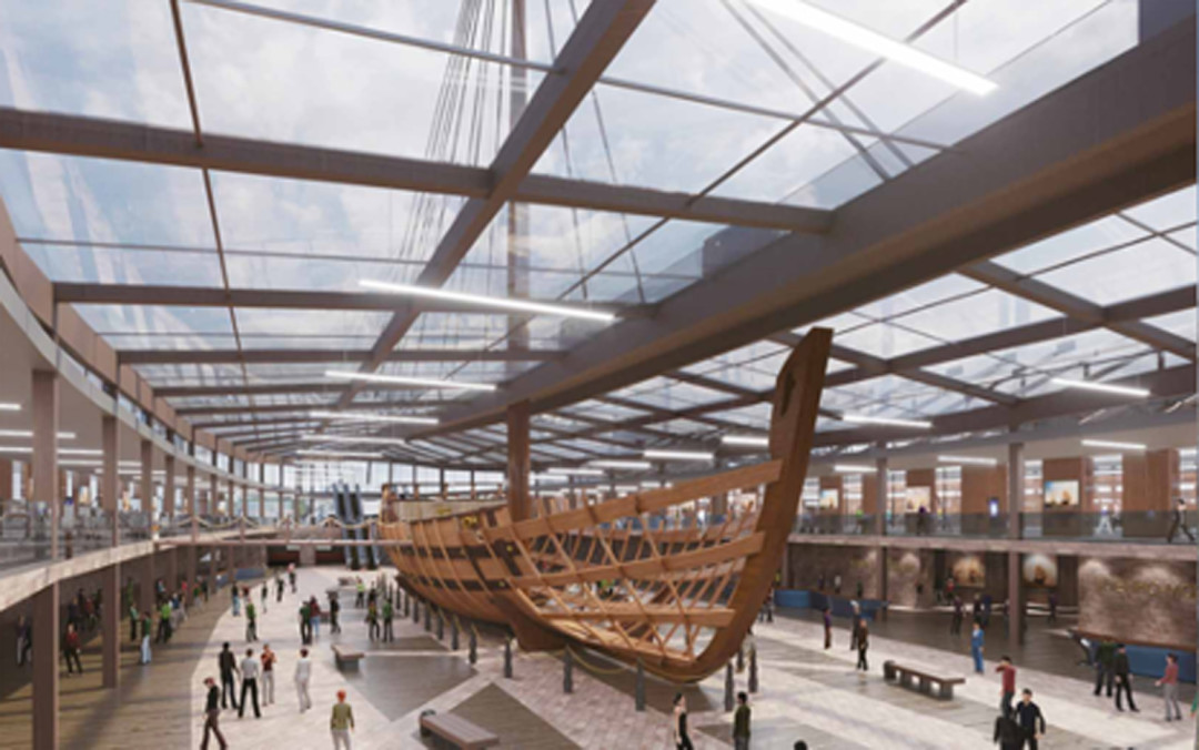 Эскиз проекта музея военно-морской славы