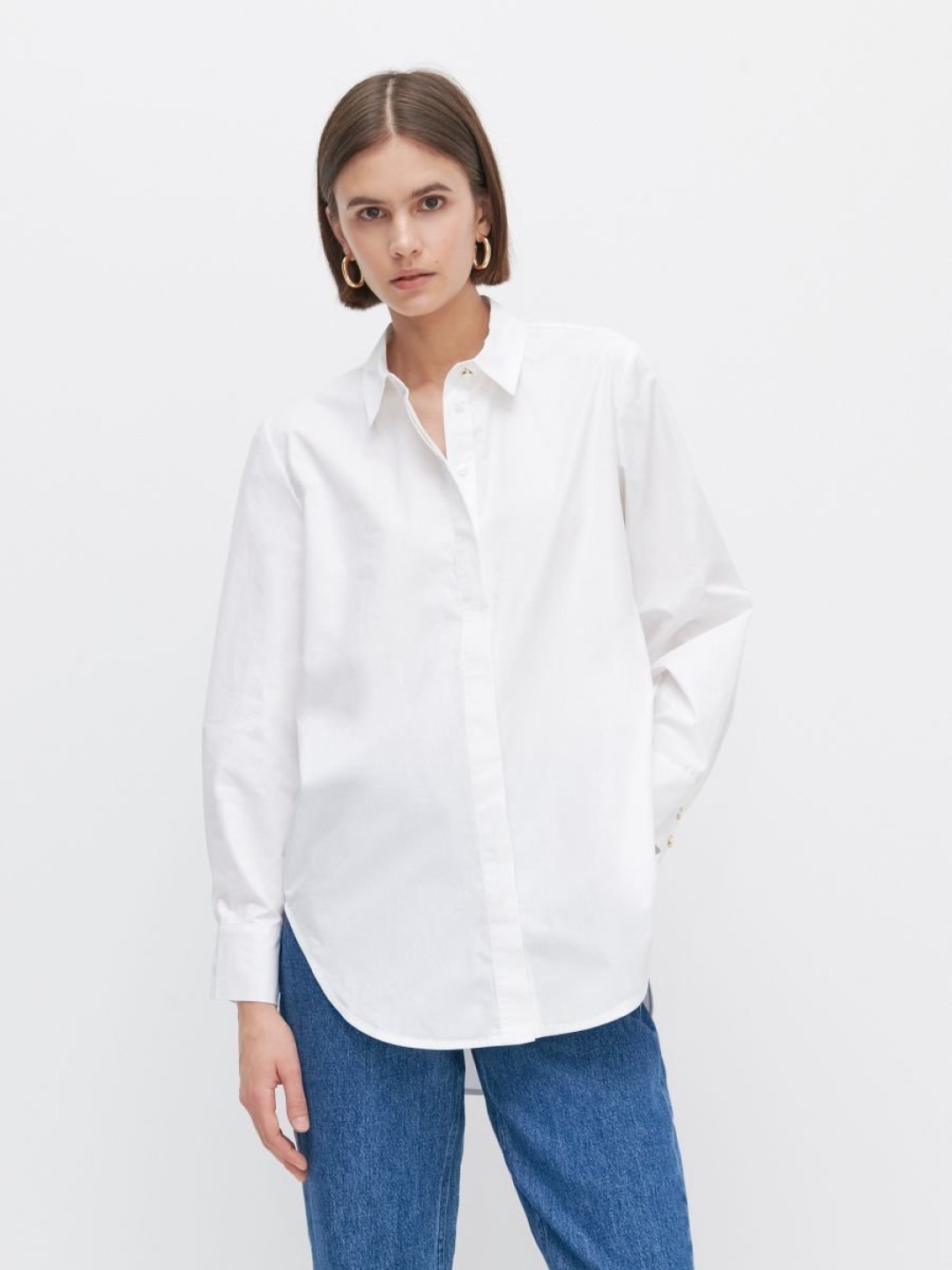 правильная белая рубашка