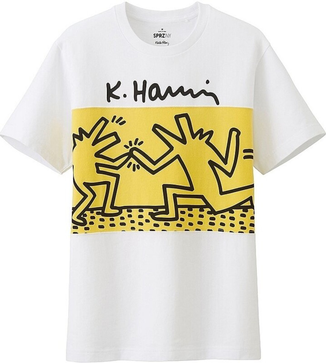 Кит харинг h m. Keith Haring футболка Uniqlo. Keith Haring одежда Uniqlo. Uniqlo SPRZ NY футболка. Кит Харинг футболка.