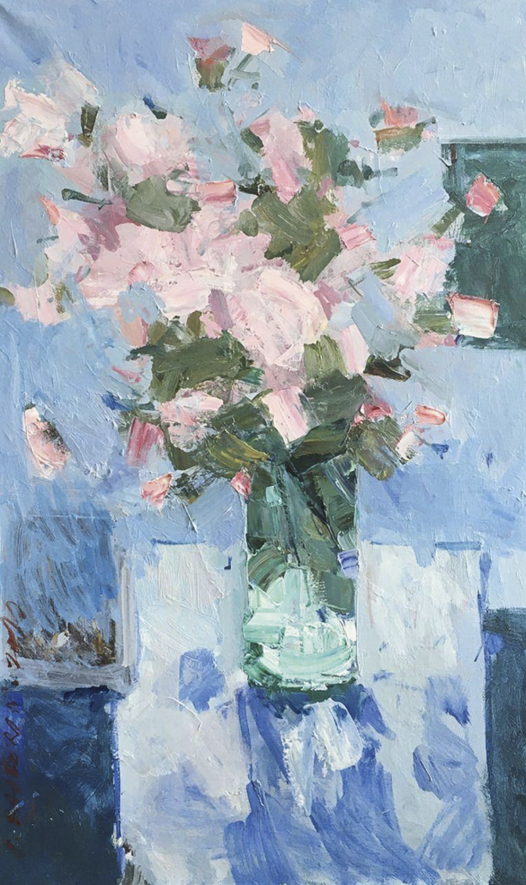 «Розы», 80х50 см, холст, масло