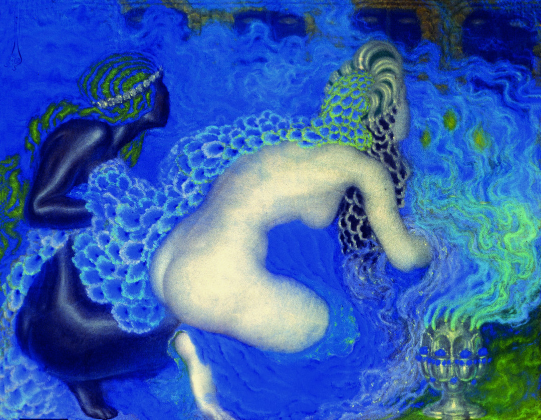 Калмаков Николай Константинович. Фимиам. 1915. Бумага на картоне, темпера. 66х51