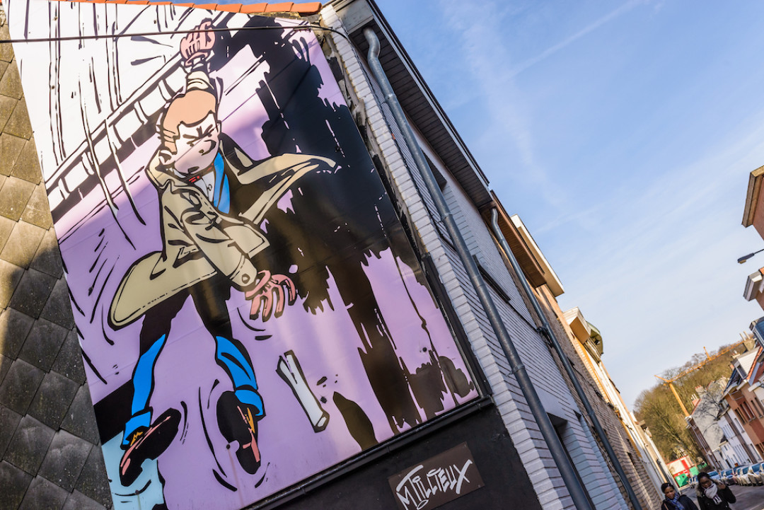 Знаменитые комиксы на стенах. © visit.brussels, Jean-Paul Remy