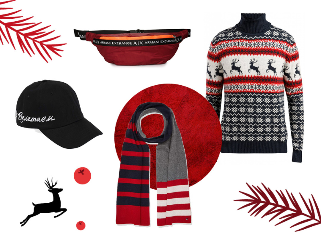 Свитер Finn Flare (старая цена – 6699 руб., цена Outlet Village Пулково – 3490 руб.); Шарф Tommy (старая цена – 5990 руб., цена Outlet Village Пулково