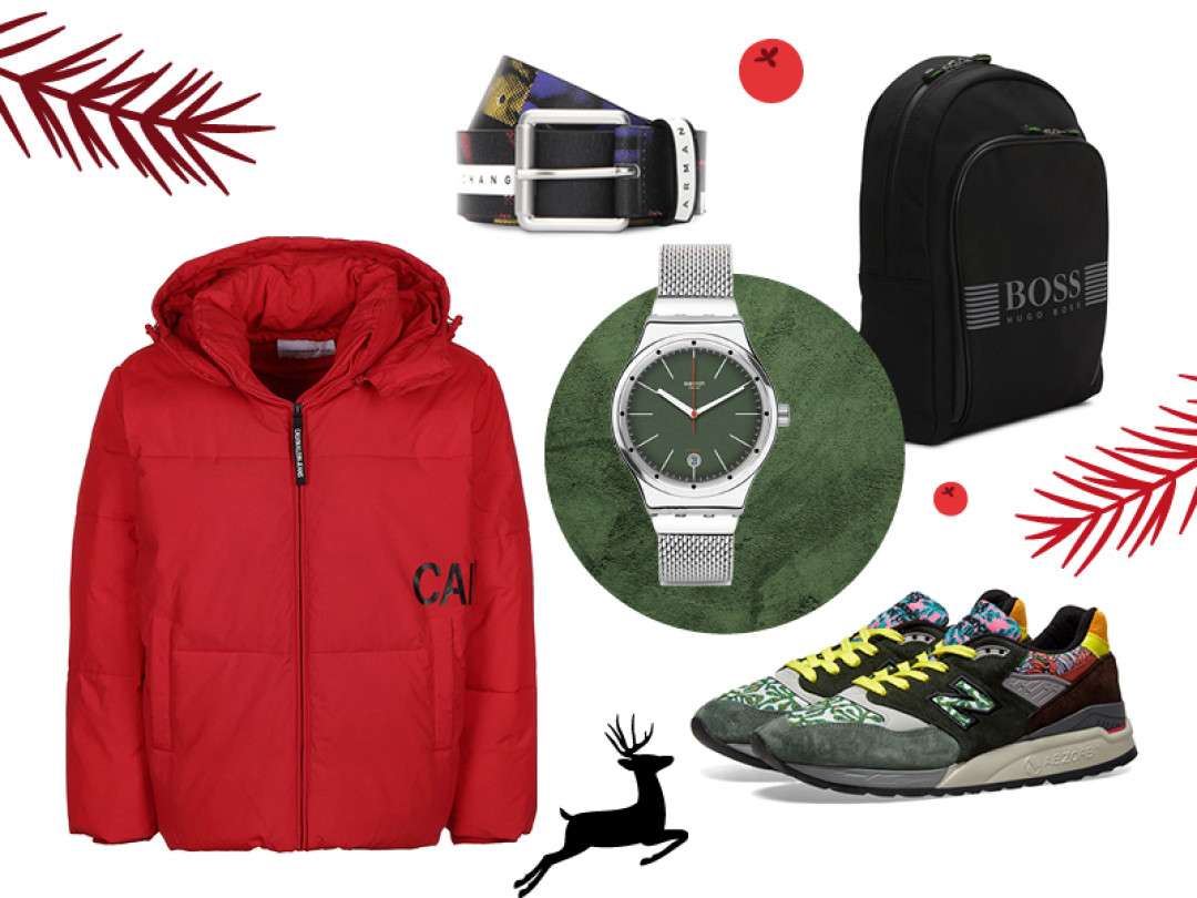 Куртка CK (старая цена – 23 990 руб., цена Outlet Village Пулково – 16 790 руб.); Рюкзак BOSS (старая цена –18 000 руб., цена Outlet Village Пулково