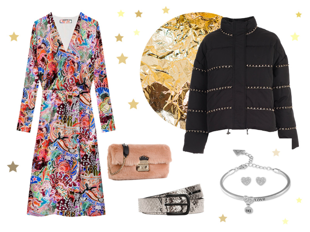 Куртка Twinset (старая цена – 32 816 руб., цена Outlet Village Пулково – 22 971 руб.); Платье Tommy Hilfiger (старая цена – 21 990 руб., цена Outlet