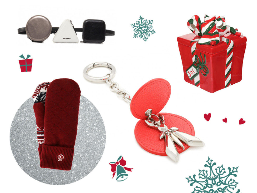 Варежки Bosco (старая цена – 3900 руб., цена Outlet Village Пулково – 1900 руб.); Сахарница KuchenLand Home (старая цена – 890 руб., цена Outlet