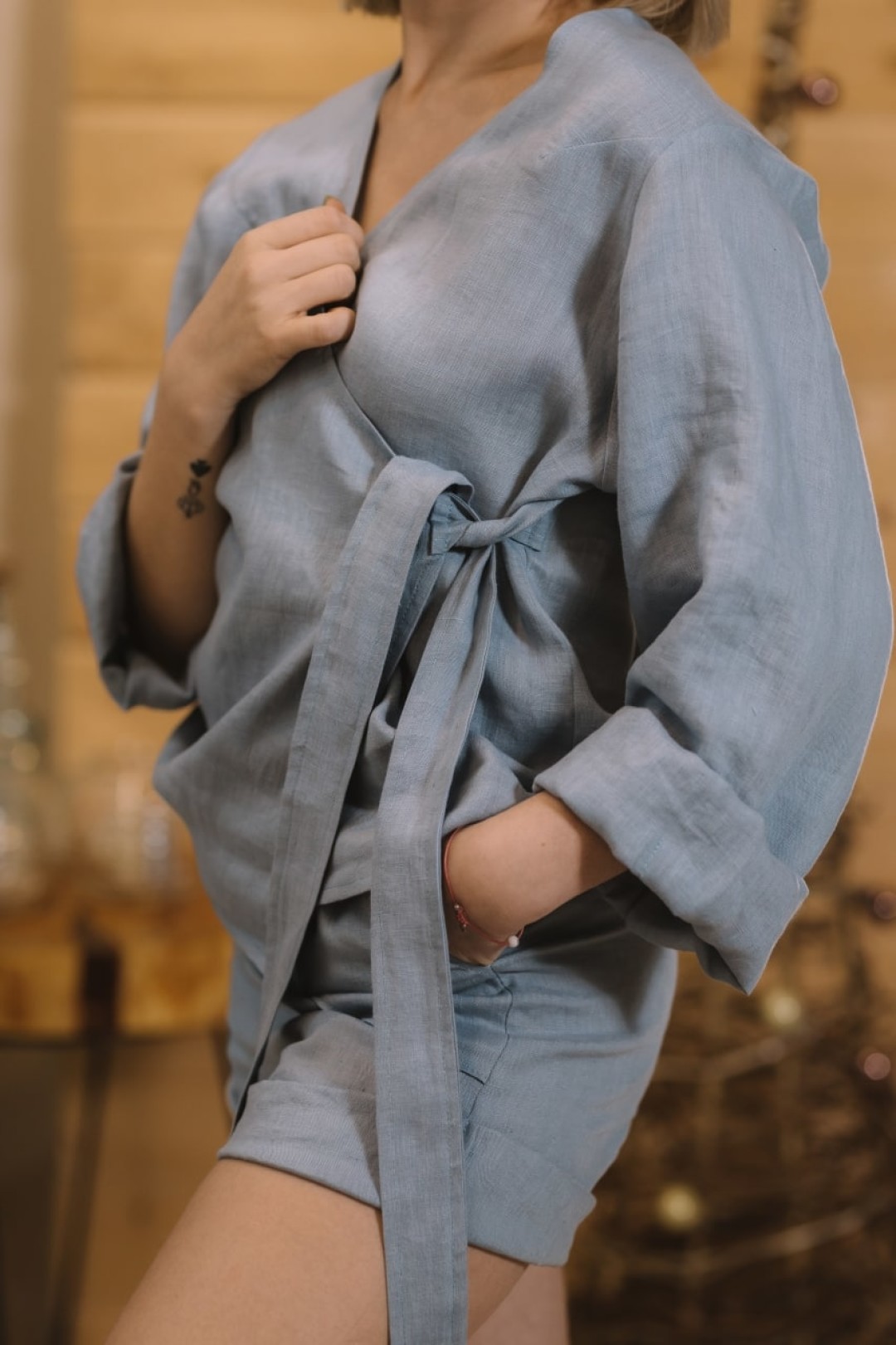 Пижама, 100% лен, 4500 руб.