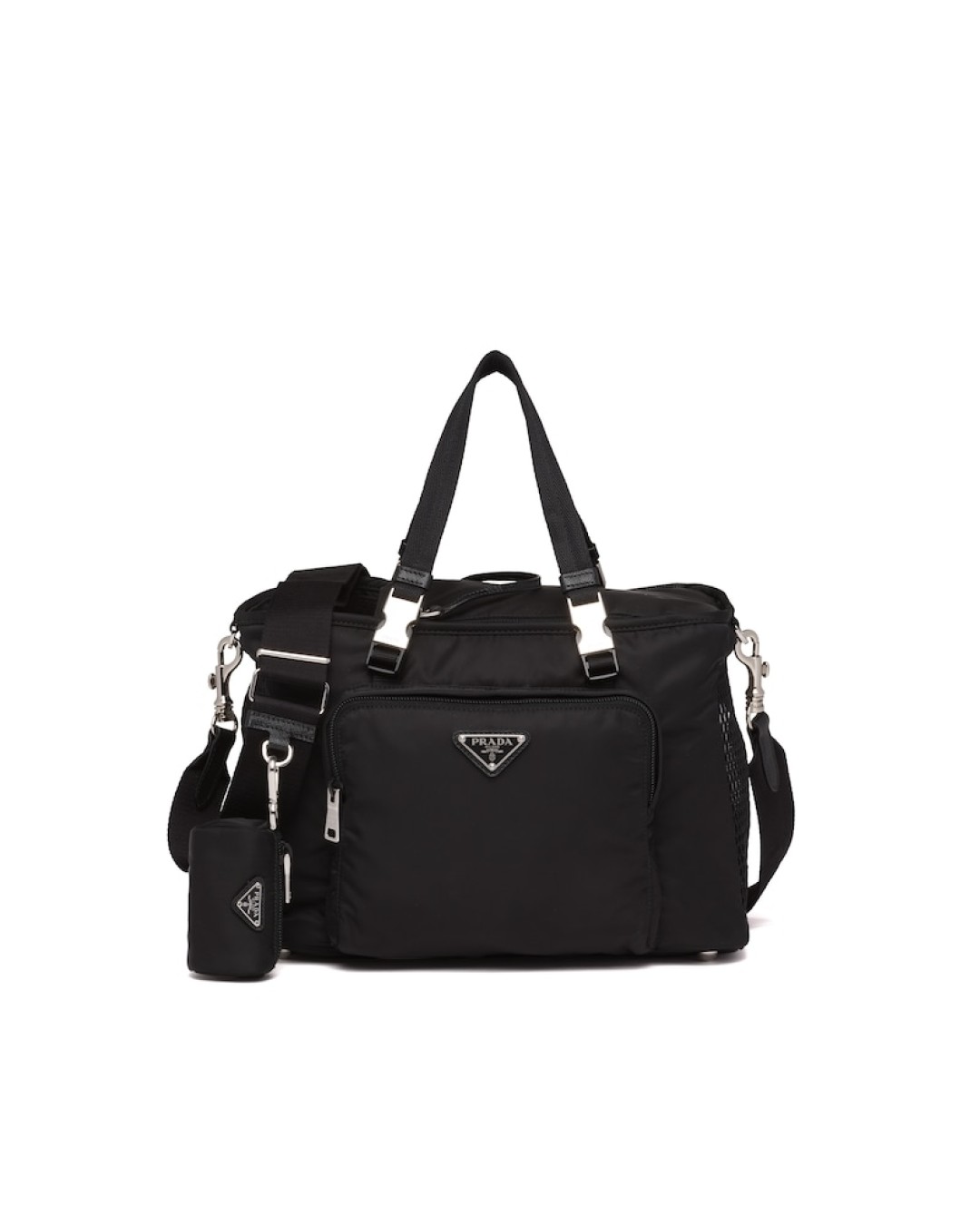 Сумка-переноска из нейлона и кожи Prada, 165 000 руб.