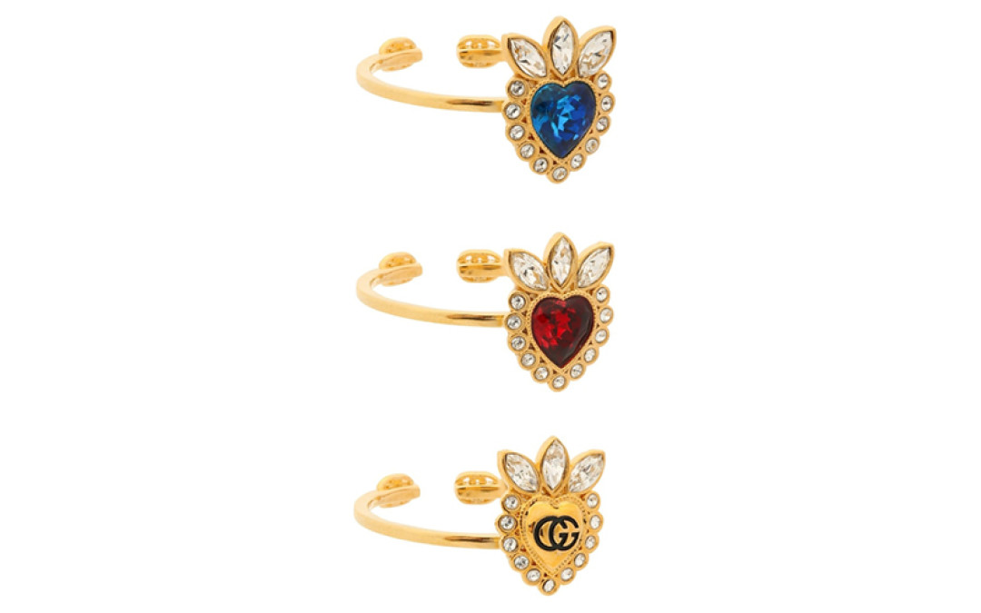 Комплект из трех колец Gucci