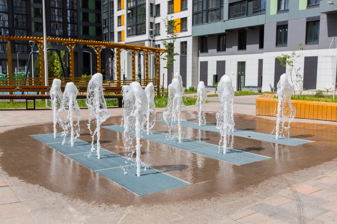 Пешеходный фонтан