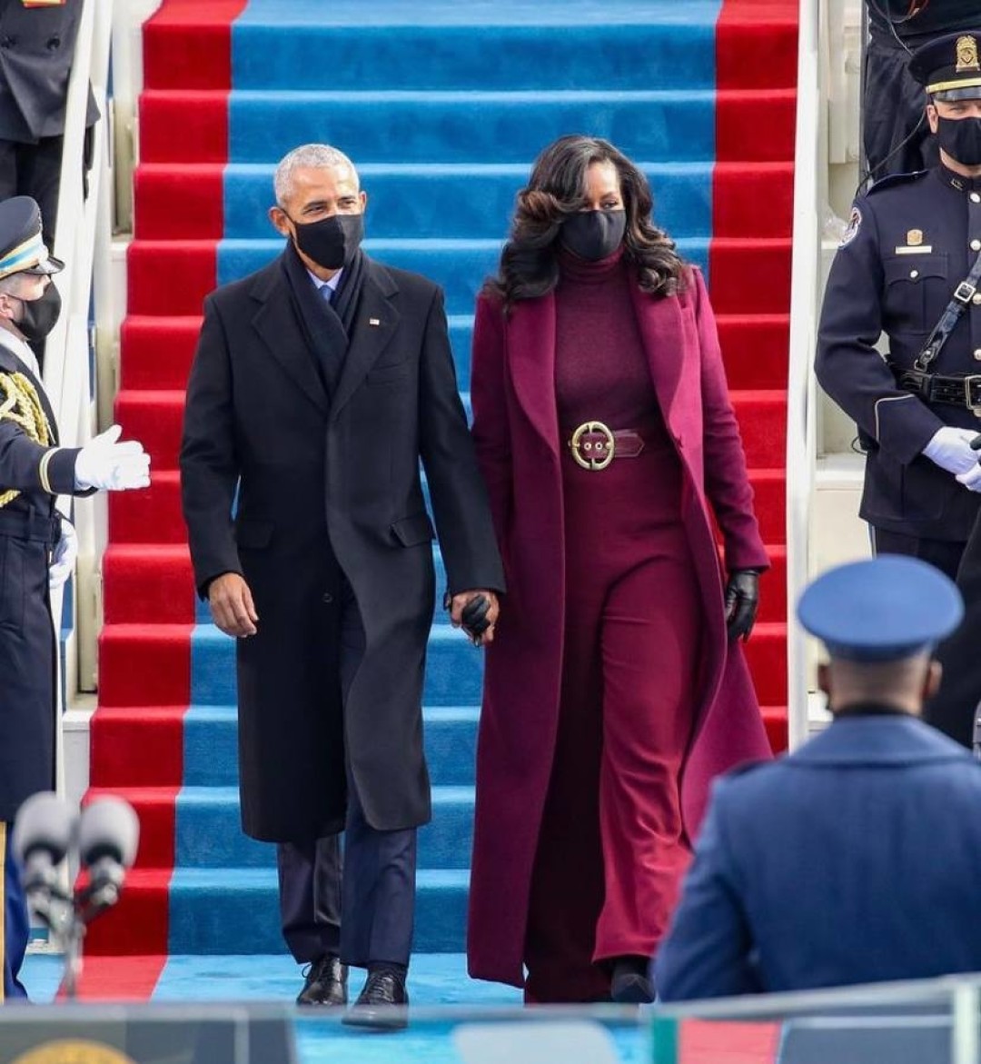 Барак и Мишель Обама в Sergio Hudson