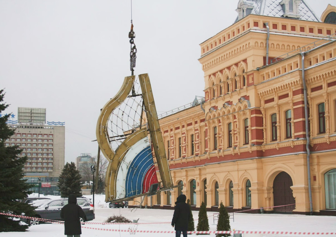 С крыши Нижегородской ярмарки навсегда убрали буквы «Я» | Sobaka.ru