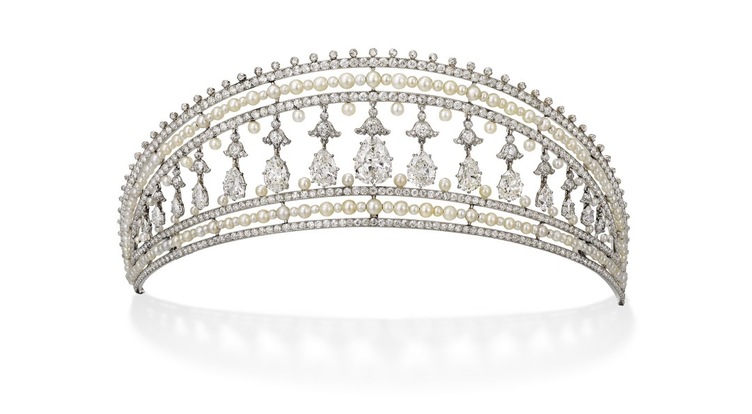 Тиара ‘Кокошник’ Платина, бриллианты, натуральный жемчуг. Cartier Париж, 1908. Cartier Collection. Фото: Vincent Wulveryck, Cartier Collection ©