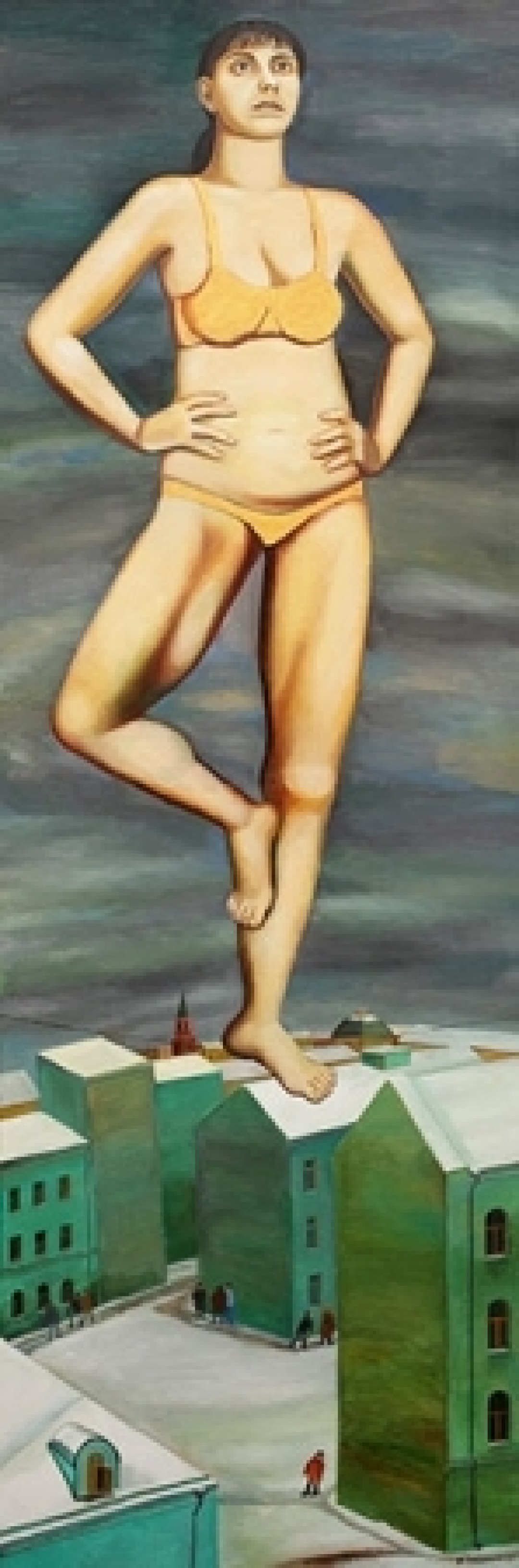 Татьяна Назаренко. Цирк на площади, 2013 Холст, масло. Фото: ММОМА