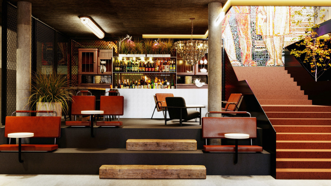 Пространство Balagan — трехуровневое: на первом этаже расположатся демократичные корнеры, на втором и третьем — заведения с более солидным чеком.