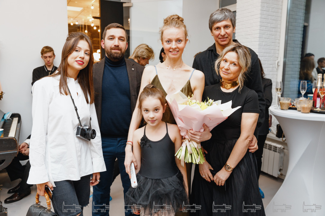 Марк Иванов, Андрей, Татьяна и Лиза Палий