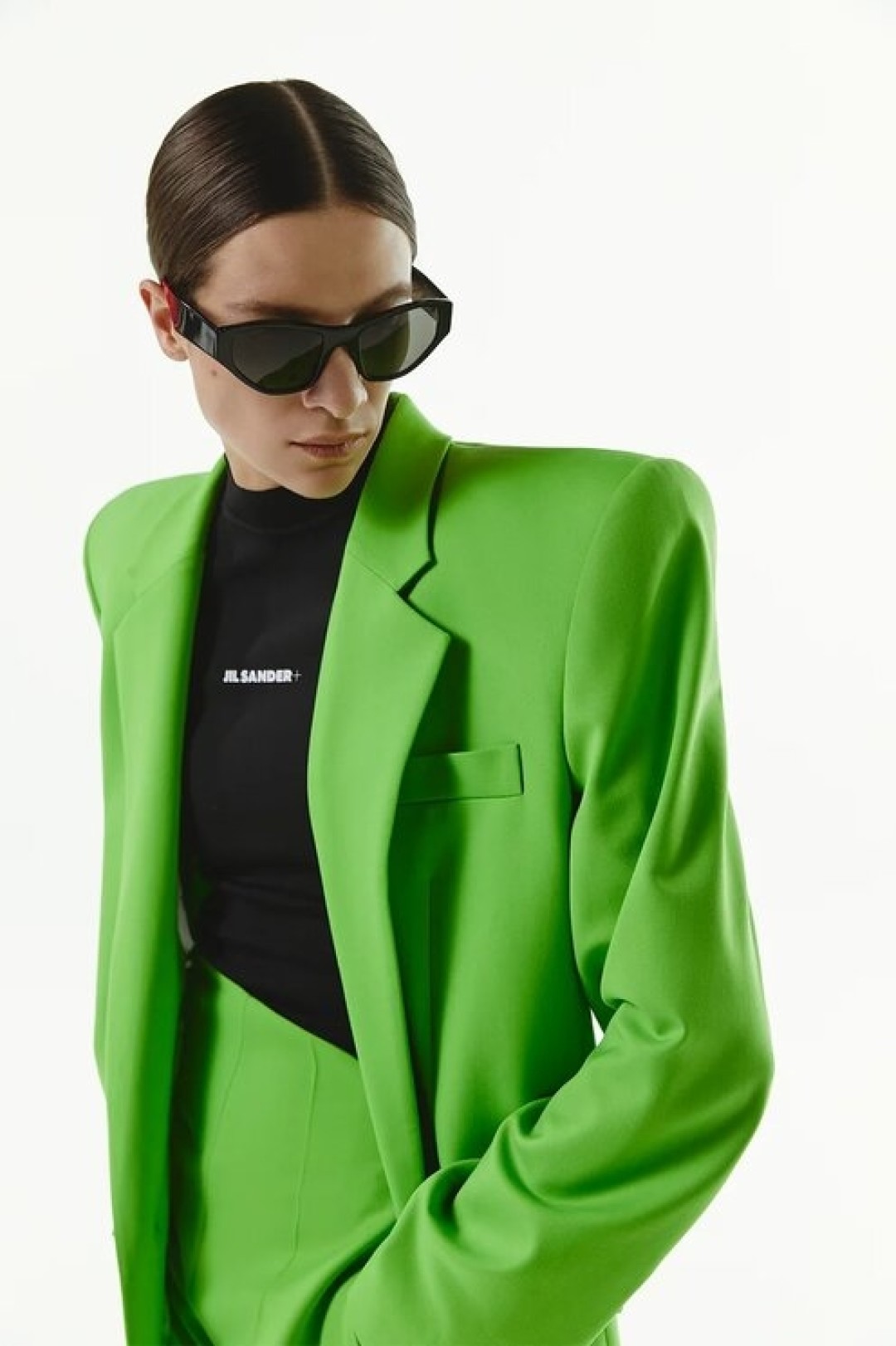 Жакет и брюки The Attico, пуловер Jil Sander