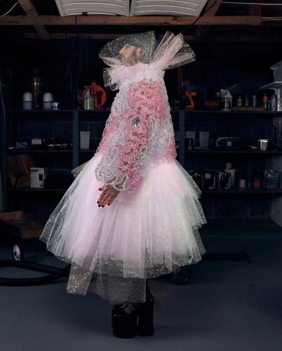 Съемка для 10 Magazine, платье Noir Kei Ninomiya