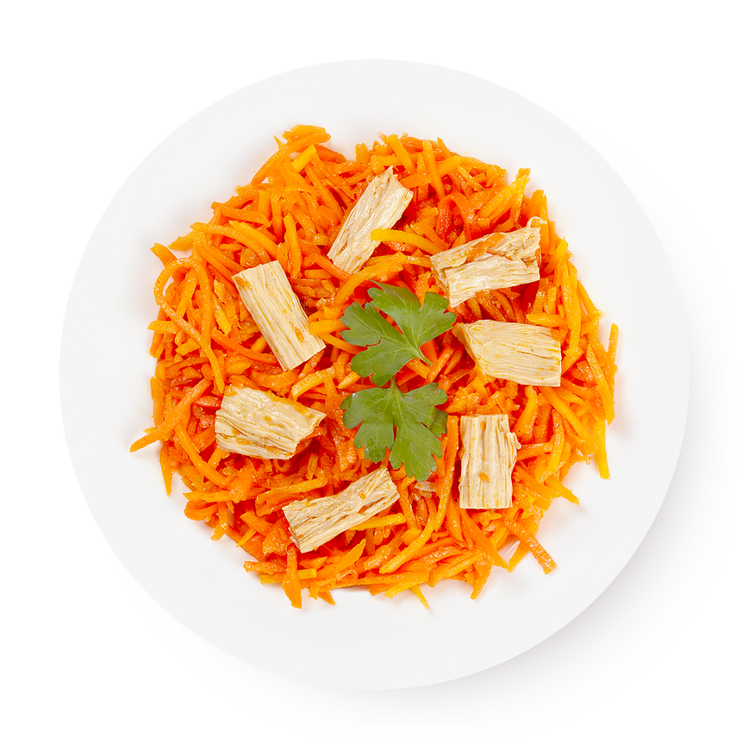 Спаржа с морковью по-корейски