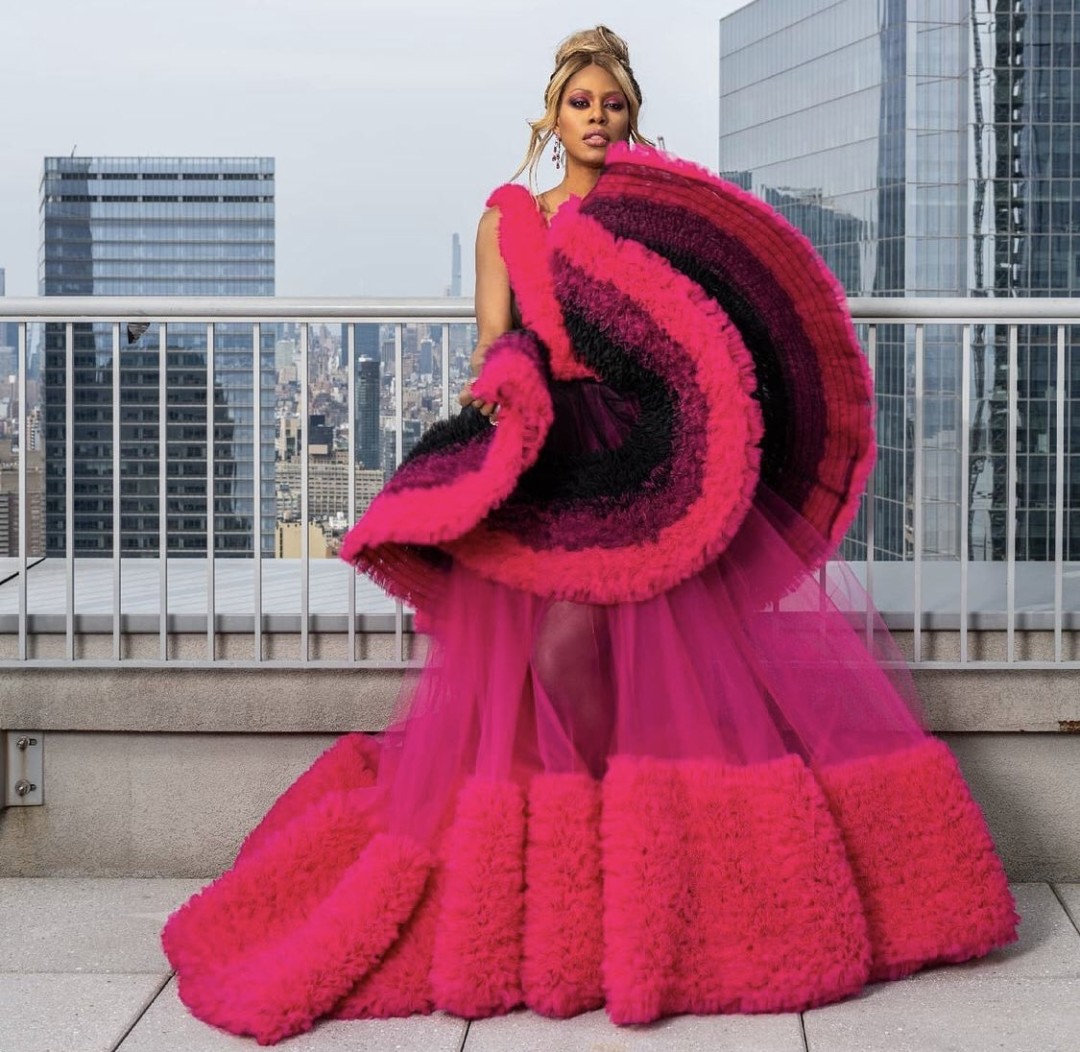 Лаверн Кокс в Christian Siriano