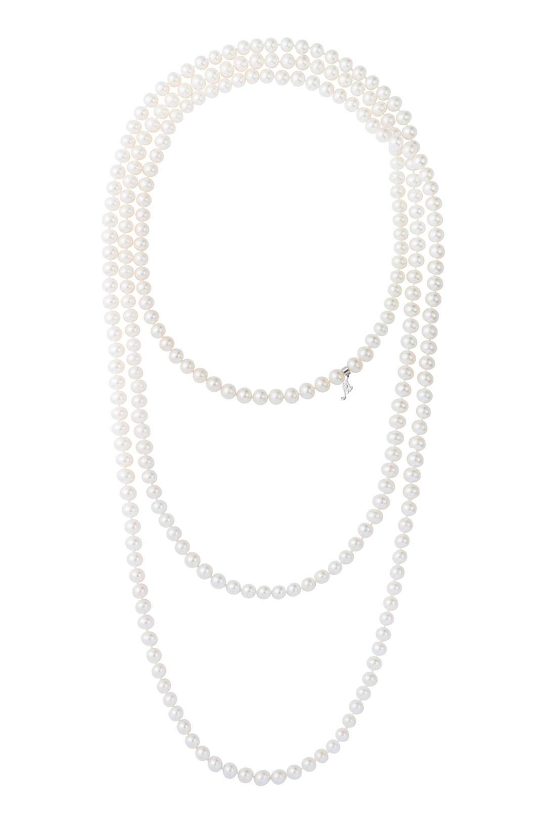 Колье Mercury Classic из белого золота с жемчугом и бриллиантом