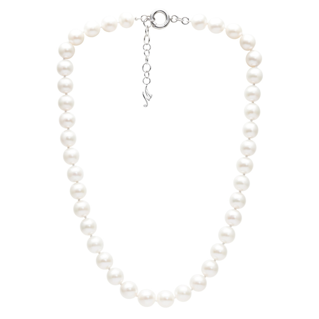 Колье Mercury Classic из белого золота с жемчугом и бриллиантом