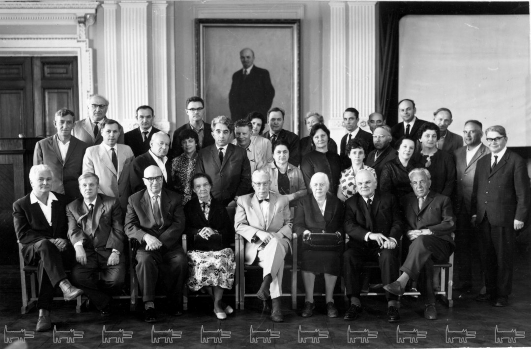 Группа членов Ученого совета Института физиологии, 1967 год. В центре — Владимир Черниговский.