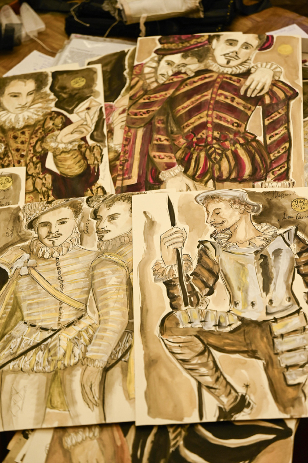 Часть эскизов к «Дон Кихоту» уже продана коллекционерам из Вены