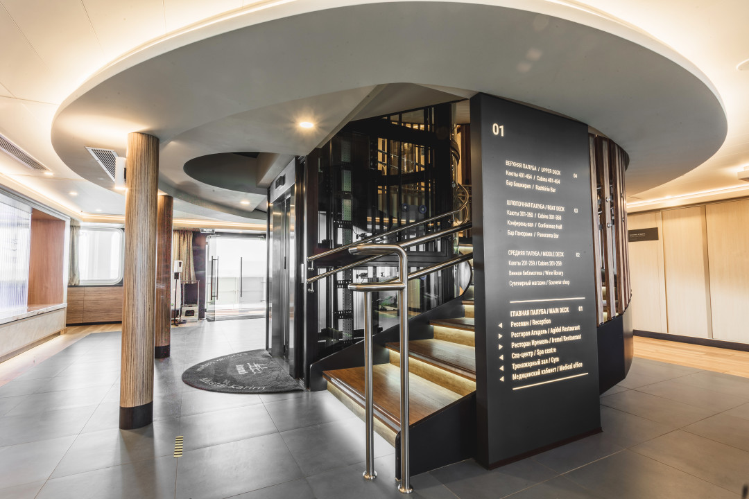 Теплоход класса «Водоход.Люкс» соответствует уровню пятизвездного отеля