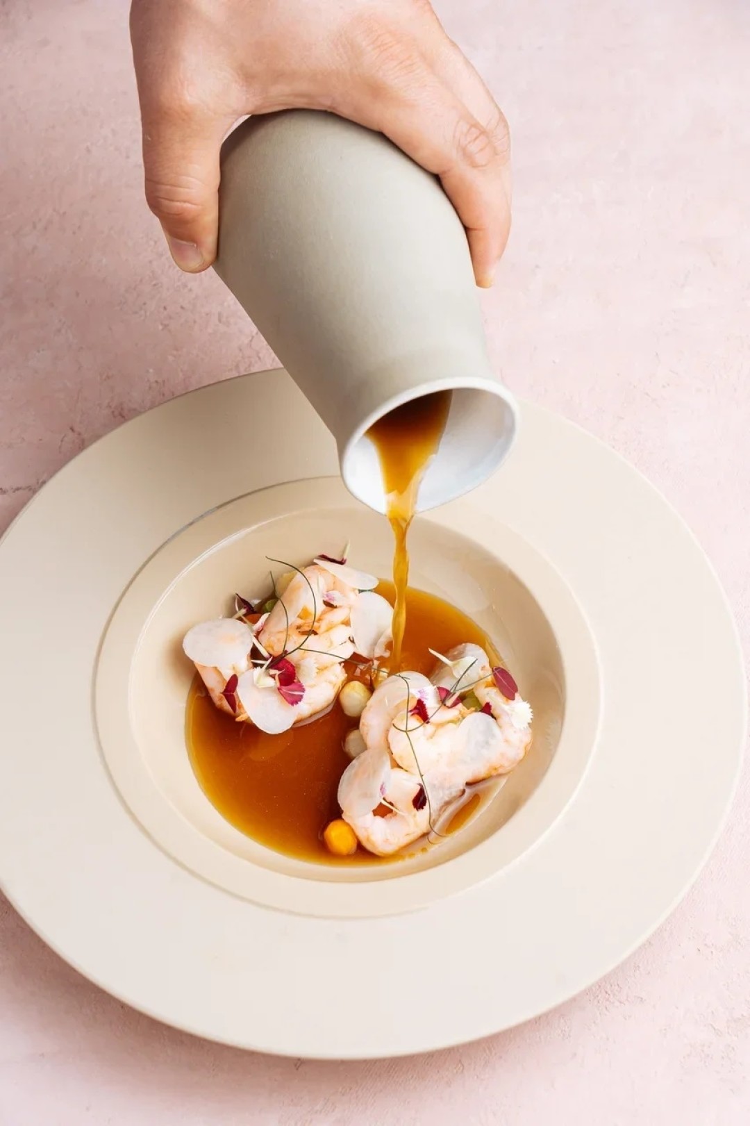 Овощной бульон с лимонной вербеной