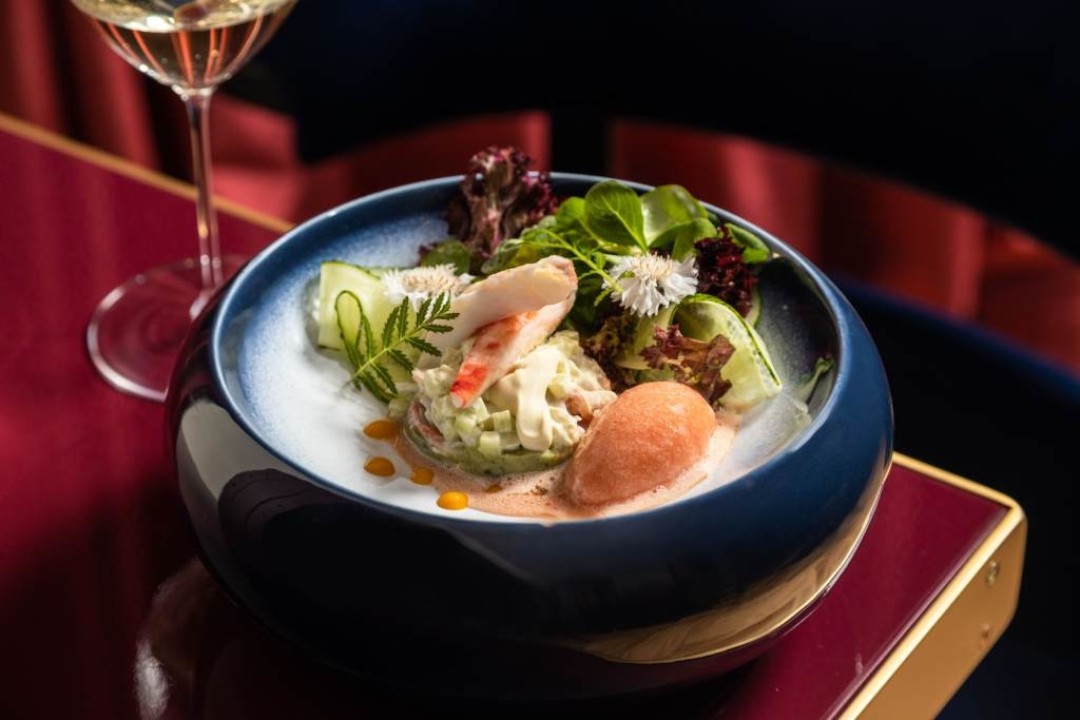 Салат с камчатским крабом